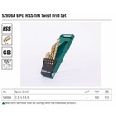Mata Bor 52906A 6 Pc. HSS-TiN Twist Drill Set Sata Tools