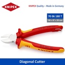 Tang Potong VDE 70 06 180 T Knipex Diagonal Cutter VDE Pliers