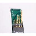 Mata Bor 52906A 6 Pc. HSS-TiN Twist Drill Set Sata Tools