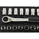 Kunci Socket Sock Set 09134 21Pc. 20MM Dr. Pass-thru Ratcheting Set Sata Tools