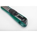 Pisau Cutter Utilitas 93430 Pro-Grip Zinc Alloy Utility Knife, 8-point, 18x100MM Sata Tools