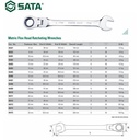 Kunci Ring Pas 13mm Flex Head Ratcheting Wrenches 46404 Sata Tools