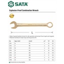 Kunci Ring Pas 30 mm Anti Percikan 31117 Non Sparking Wrench Sata Tool