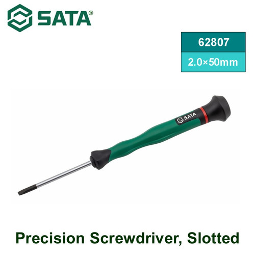 Obeng Mikro Minus 2.0×50 mm 62807 Precision Screwdriver Slotted Sata