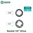Kunci Sok 1/2" drive 7/8" 13110 - 1/2" Dr. 6PT Socket Inch Sata Tools