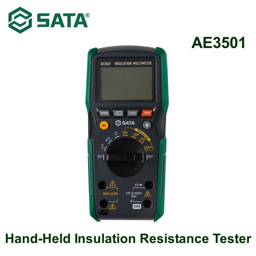Multitester Penguji Arus Listrik AE3501 Hand-Held Insulation Resistance Tester Sata Tools