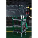 Trolly Perkakas Rak Plastik + Gantungan AE5971 Sata Tools Plastic Tool Cart+ Back Hanger (with 10pcs hooks)