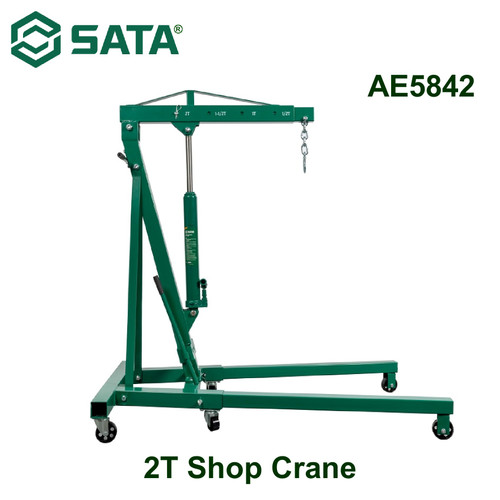 Alat Derek Hidrolik Kapasitas 2 Ton AE5842 Sata Tools 2T Shop Crane