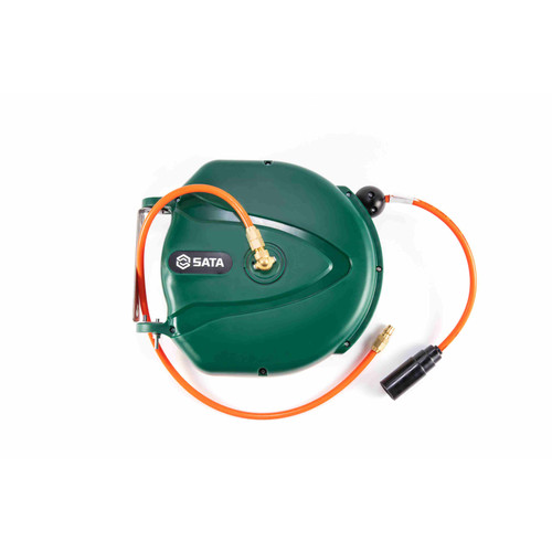 Gulungan Selang Udara Otomatis 98005 Air Hose Reel Dia 8 mm panjang 10 m Sata Tools