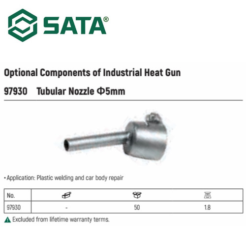 Nozzle Ф5mm 97930 Tubular Nozzle Ф5mm for Item 97927 Sata Tools