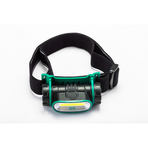 Lampu Senter Keamanan 90716 COB Rechargeable Headlamp Sata Tools