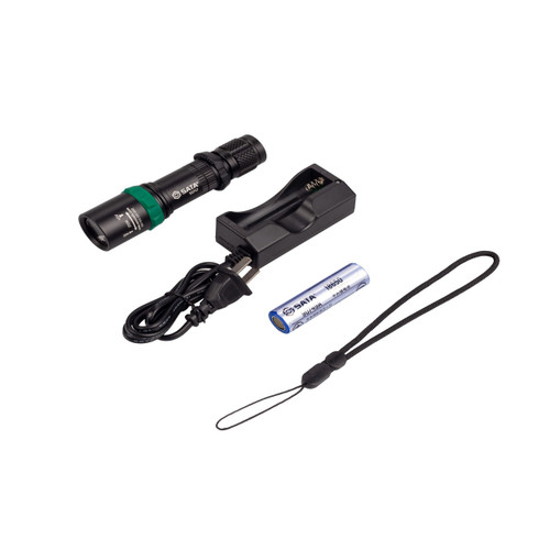 Lampu Senter LED Isi Ulang 90747 Zoomable Rechargeable Flashlight 635LM Sata Tools