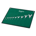 Kunci Ring Double Open Metric Set 10 pcs 08010 SATA Full Polish Open End Wrench Set