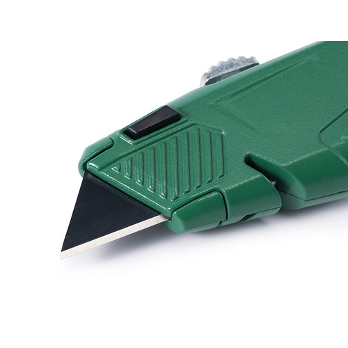 Pisau Cutter Utilitas Paduan Seng, 5 Bilah Ekstra 93643 Heavy Duty Zinc Alloy Utility Knife, 5 Extra Blades