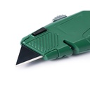 Pisau Cutter Utilitas Paduan Seng, 5 Bilah Ekstra 93643 Heavy Duty Zinc Alloy Utility Knife, 5 Extra Blades