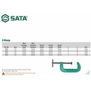 Alat Penjepit Kayu Klem C Clamp 5" 90435 Sata Tools