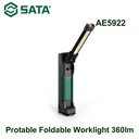 Lampu Senter Lipat LED 360 lm AE5922 Sata Tools Portable Foldable Worklight