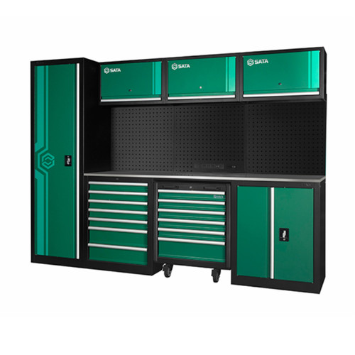 Lemari Perkakas, Trolley Perkakas, Ruang Bengkel AE5990A Modular Workstation Standard Set Sata Tools