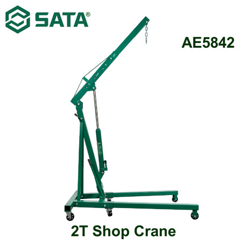 Alat Derek Hidrolik Kapasitas 2 Ton AE5842 Sata Tools 2T Shop Crane