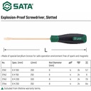 Obeng Minus Anti Api 31142 Explosion Proof Screwdriver, SL 6x150mm Sata Tools