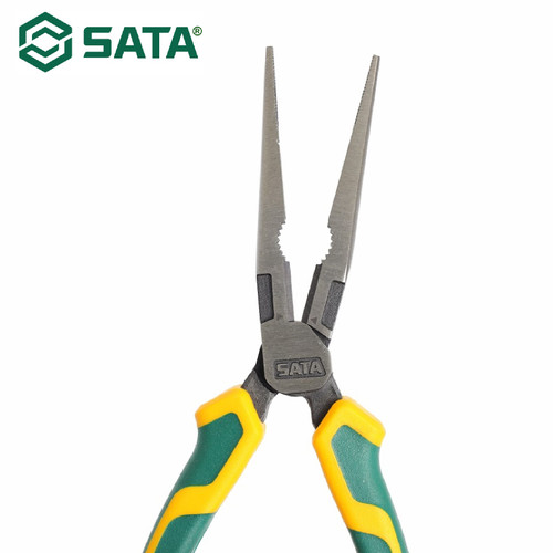 Tang Lancip 8" Sata 70122D High Leverage Long Nose Pliers 8" Sata Tools