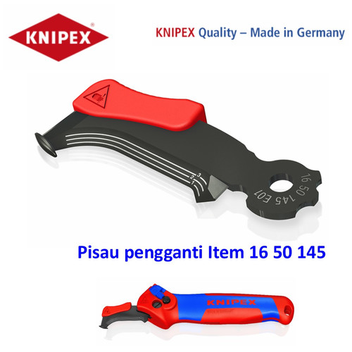 Pisau Pengganti (16 50 145) 16 50 145 E01 Knipex Spare blade with glide shoe for 16 50 145
