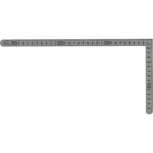 Penggaris Siku 30 x 15cm 12325 SHINWA Square Flat Polish