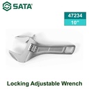 Kunci Inggris Rahang Lebar Gagang Pendek 250 mm 47234 Sata Tools Wide Jaw Short Handle Adjustable Wrench 10"