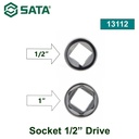 Kunci Sok 1/2" drive 1" 13112  1/2" Dr. 6PT Socket Inch Sata Tools