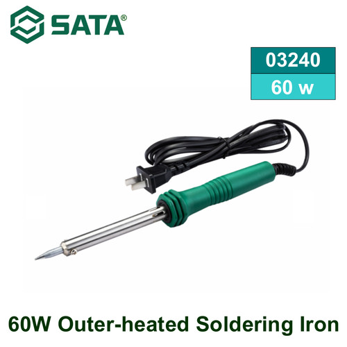 Solder 60 watt 03240 Sata Tools 60W Outer-heated Soldering Iron