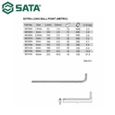 Kunci L 2.0 mm 80105A Sata Tools Extra Long Ball Point Hex Key Metric