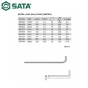 Kunci L 1.5 mm 80104A Sata Tools Extra Long Ball Point Hex Key Metric