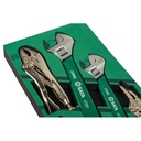 Tang Jepit Buaya, Tang Jepit Las, Tang Lancip 6", Kunci Inggris 6" & 8" 5 buah  09909A 5Pc. Clamping Set