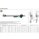 Alat Angkut Barang 97876 Heavy Duty Lever Block 3 Tonne 3 Meter Sata Tools