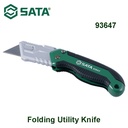 Pisau Cutter Utilitas Lipat 93647 Folding Utility Knife Sata Tools