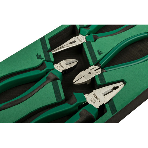 Tang Kombinasi Tang Lancip Tang Potong set 4 buah 09912A 4Pc. Pliers Set Sata Tools