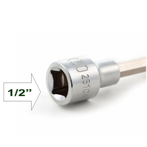 Socket Bits Bintang T50 25107 Sata Tools 1/2" Dr. Bit Socket, 100MM Length Torx T50