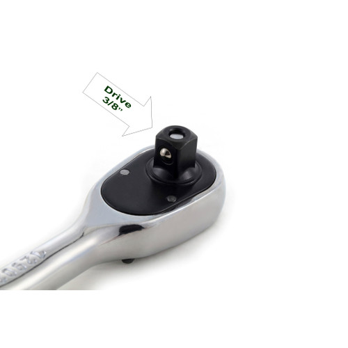 Gagangan Sok Ratchet 3/8"  drive 8 Inch 12902 3/8" Dr. Quick Release Ratchet with Grip 8" Sata Tools