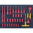 Troli + Tools VDE 68 buah 09948 - 68 pcs New Energy Vehicle Tool Set (with 4 drawer 2 door Trolley) Sata Tools