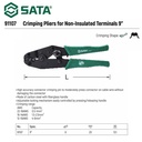 Tang Crimping 9" 91107 Sata Tools Crimping Pliers for Non-insulated Terminals 9"
