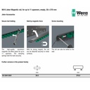 Rel magnetik untuk 11 kunci pas, kosong 05136413001 Wera 9610 Joker Magnetic rail, for up to 11 spanners, empty