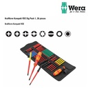 Obeng VDE Set 26 pcs Wera 05006617001 Kraftform Kompakt VDE Big Pack 1, 26 pieces