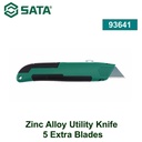Pisau Cutter Utilitas Paduan Seng, 5 Bilah Ekstra 93641 Zinc Alloy Utility Knife, 5 Extra Blades