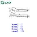 Kunci Pas Slugging Ujung Terbuka 27 mm 48603 Open End Slugging Wrench Sata Tools