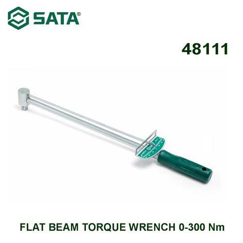 Kunci Torsi Kunci Pas 48111 Flat Beam Torque Wrench 0-300 Nm Sata Tools