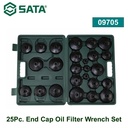 Kunci Pas Filter Oli Tutup Ujung 09705 25 Pcs End Cap Oil Filter Wrench Set Sata Tools