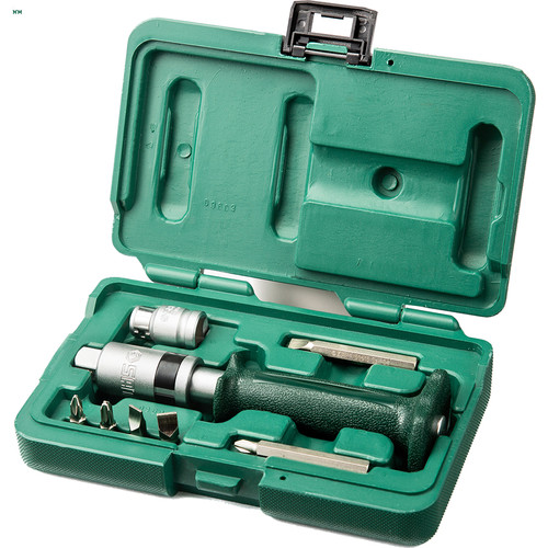 Pelindung Pegangan Obeng Dampak 09603 8 Pcs Protective Grip Impact Screwdriver Set Sata Tools