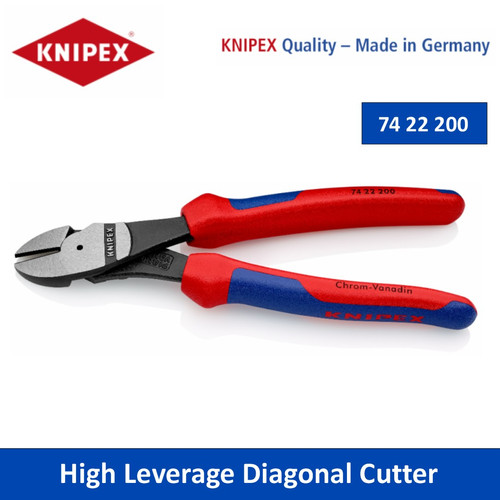 Tang Potong 74 22 200 High Leverage Diagonal Cutter Knipex
