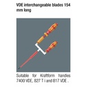 Mata Obeng VDE Pozidriv PZ/S 2 x 154 mm Wera 05003446001 KK VDE