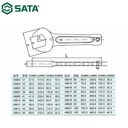 Kunci Pas Slugging Ujung Terbuka 41 mm 48609 Open End Slugging Wrench Sata Tools